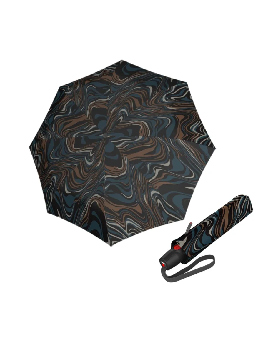 KNIRPS T.200 Medium Duomatic Tiger Blue - elegantní plně automatický deštník 9532018830