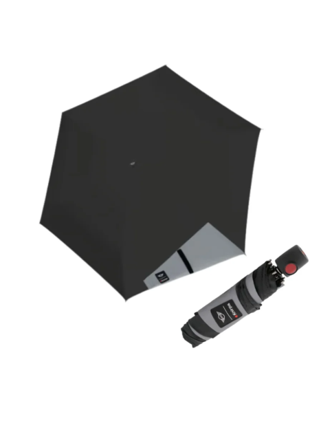 Obrázok z Knirps MINI duomatic Reflective black - plně automatický deštník šedá