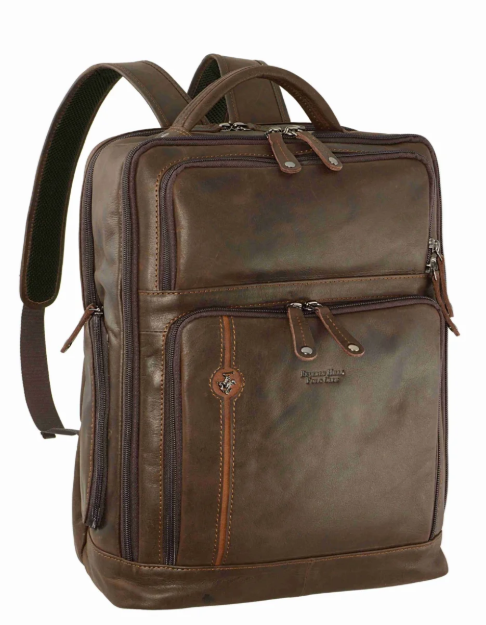 Obrázok z Batoh kožený BHPC Explore BH-385-25 hnědá 18 L