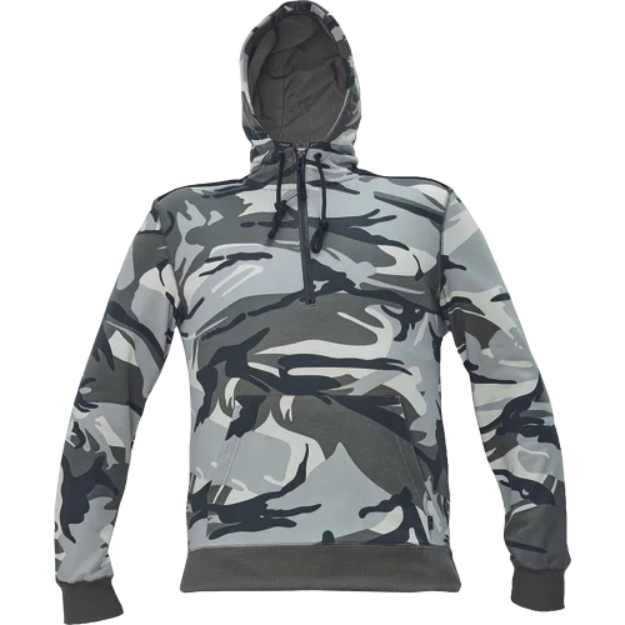 Obrázok z CERVA CRAMBE mikina s kapucí šedá kamufláž