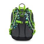 Obrázok z Bagmaster ALFA 26 B školní tříkomorový batoh – kostičkový svět Vícebarevná 23 l