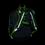 Obrázok z Bagmaster ALFA 26 B školní tříkomorový batoh – kostičkový svět Vícebarevná 23 l