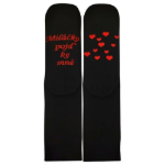 Obrázok z LONKA Ponožky pro zamilované DARLING černé se srdíčky design 2 (3 páry)