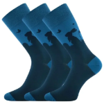 Obrázok z LONKA Ponožky obrázkové DEASTER s velikonočním motivem ZAJÍČKA (3 páry)