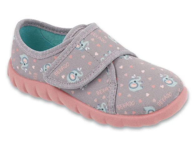 Obrázok z BEFADO 457P007 20 dívčí bačkorky FLEXI sloni