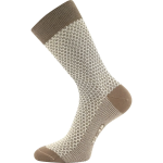 Obrázok z LONKA Ponožky dámské žakárové ŽANETA s bavlnou SVĚTLE HNĚDÉ (3 páry)