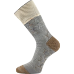 Obrázok z VOXX Ponožky dvouvrstvé s jemným lemem TAYRON z merino vlny s ionty stříbra BÉŽOVÉ