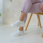 Obrázok z Looke DENIA L1448-03 Dámske poltopánky biele