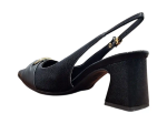 Obrázok z Piccadilly 764020-2 Dámske sandále na podpätku čierne
