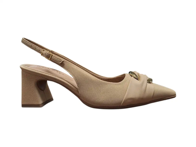 Obrázok z Piccadilly 764020-1 Dámske sandále na podpätku béžove