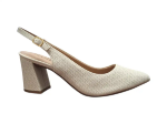 Obrázok z Piccadilly 745145-77 Dámske sandále na podpätku béžové