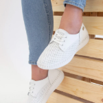 Obrázok z Looke BONNIE L0458-03 Dámske poltopánky biele