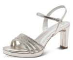 Obrázok z Tamaris 1-28390-46-957 Dámske sandále na podpätku strieborné