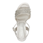 Obrázok z Tamaris 1-28390-46-957 Dámske sandále na podpätku strieborné