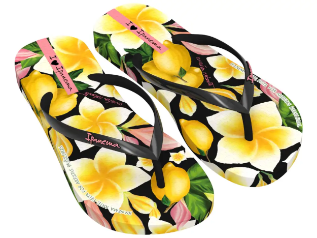 Obrázok z Ipanema Arte 27357-BO063 Dámske žabky čierno/žlté
