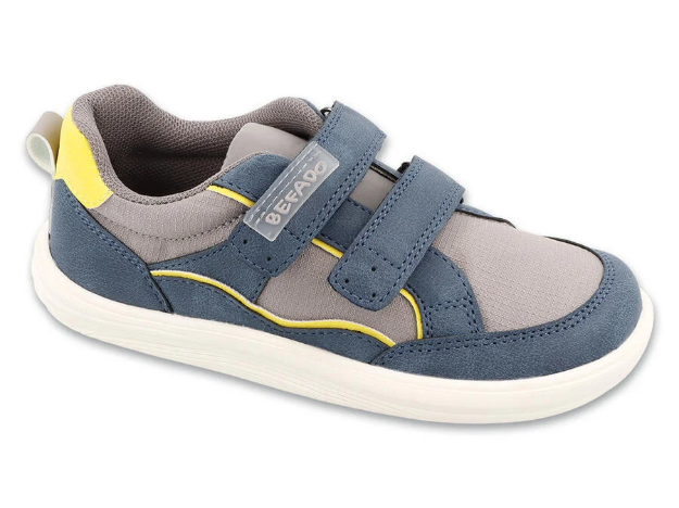 Obrázok z BEFADO 004Y012 tenisky BAREFOOT STRAPI šedo modré