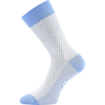 Obrázok z LONKA Ponožky dámské žakárové ŽANETA s bavlnou SVĚTLE MODRÉ (3 páry)