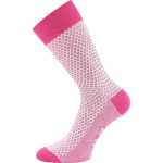 Obrázok z LONKA Ponožky dámské žakárové ŽANETA s bavlnou RŮŽOVÉ (3 páry)