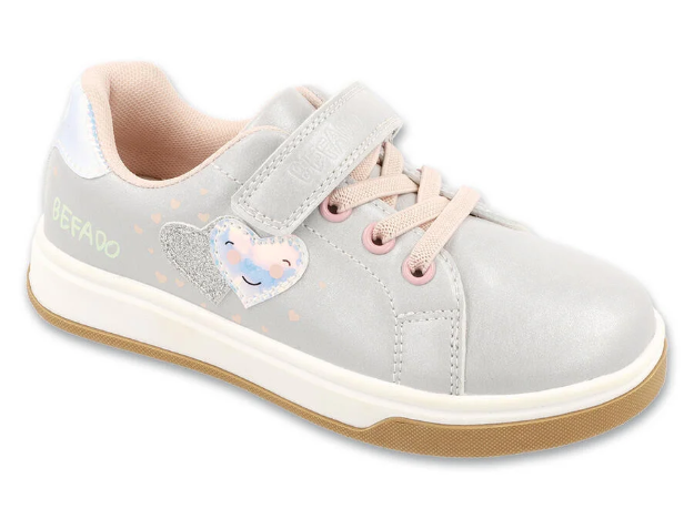 Obrázok z BEFADO 514X496 tenisky SPORT HEARTSY stříbrné