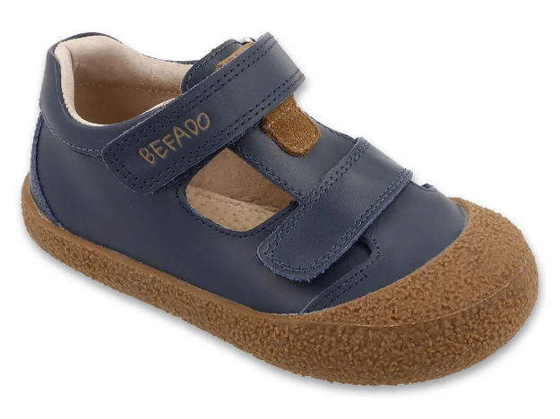 Obrázok z BEFADO 005X004 botičky BAREFOOT SANDI tm. modrá