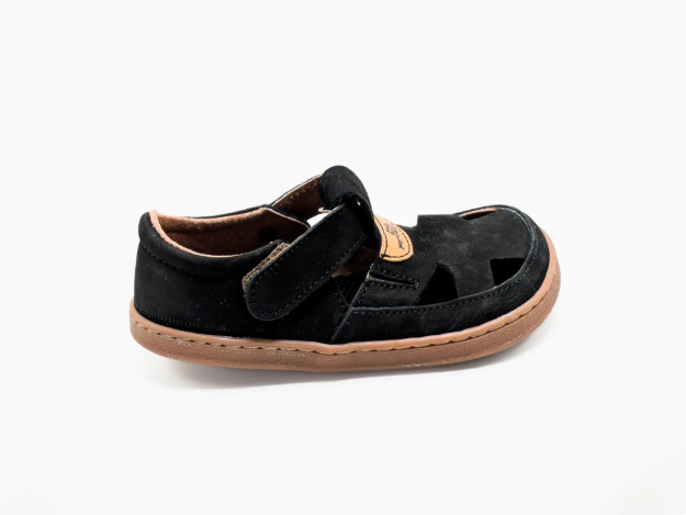 Obrázok z Pegres Barefoot BF 51 Detské sandále čierne