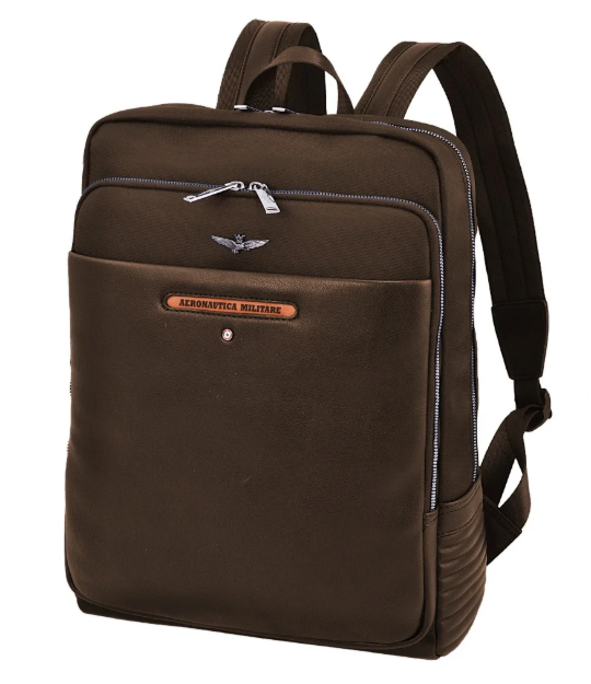 Obrázok z Batoh classic Aeronautica Militare SKY AM-454-25 hnědá 16 L