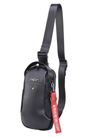 Obrázok z Batoh mono Aeronautica Militare Bolt AM-492-01 černá 2,4 L