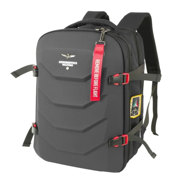 Obrázok z Batoh Aeronautica Militare Patch comby AM-582-01 černá 25 L