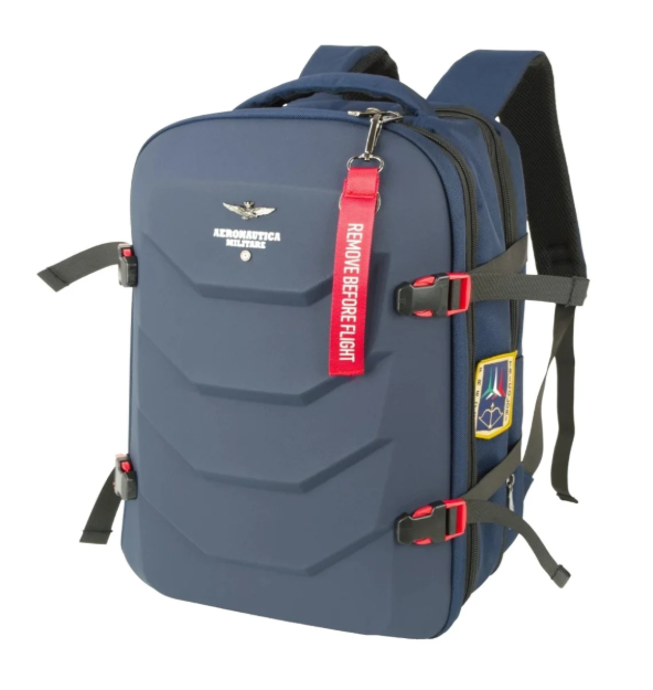 Obrázok z Batoh Aeronautica Militare Patch comby AM-582-05 modrá 25 L