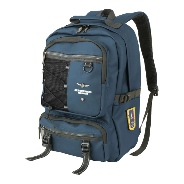Obrázok z Batoh Aeronautica Militare Patch AM-580-05 modrá 22 L