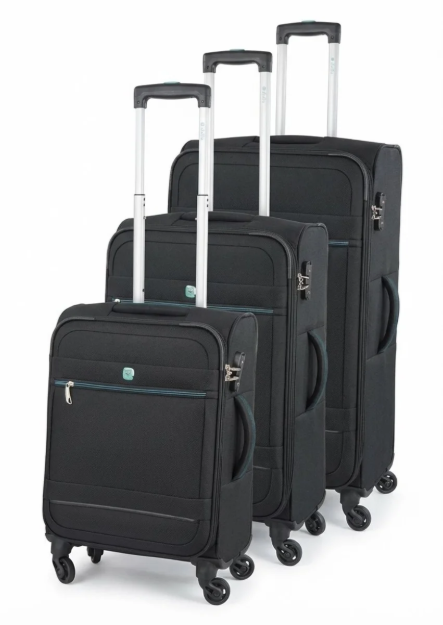 Obrázok z Cestovní kufry set 3ks Dielle S,M,L 350-01 černá 211 L