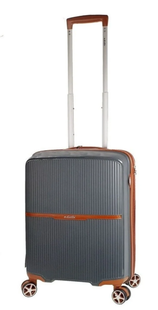 Obrázok z Cestovní kufr Dielle S PP STRIPE 190-55-23 antracitová 38 L