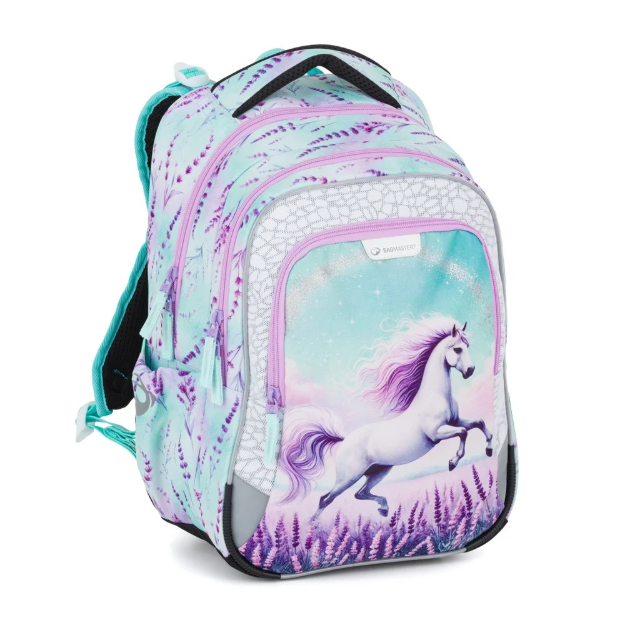 Obrázok z Bagmaster LUMI 26 B školní batoh – kůň Fialová 23 l