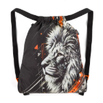 Obrázok z Bagmaster SÁČEK VEGA 26 A školní na přezůvky / tělocvik – lev Černá 1.5 l