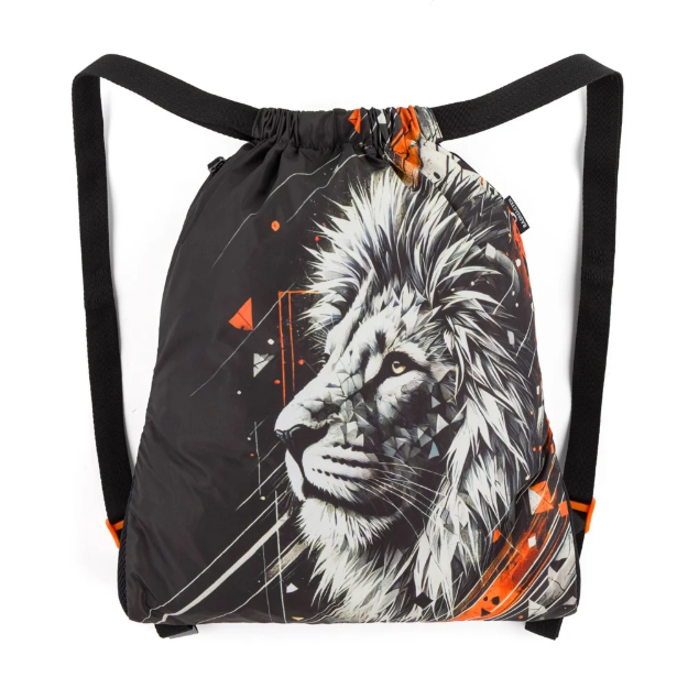 Obrázok z Bagmaster SÁČEK VEGA 26 A školní na přezůvky / tělocvik – lev Černá 1.5 l
