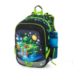 Obrázok z Bagmaster ALFA 26 B velký školní set pro prvňáčky – kostičkový svět Vícebarevná 23 l