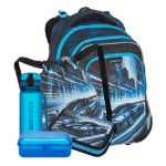 Obrázok z Bagmaster LUMI 26 C velký školní set pro prvňáčky – auto Modrá 25 l