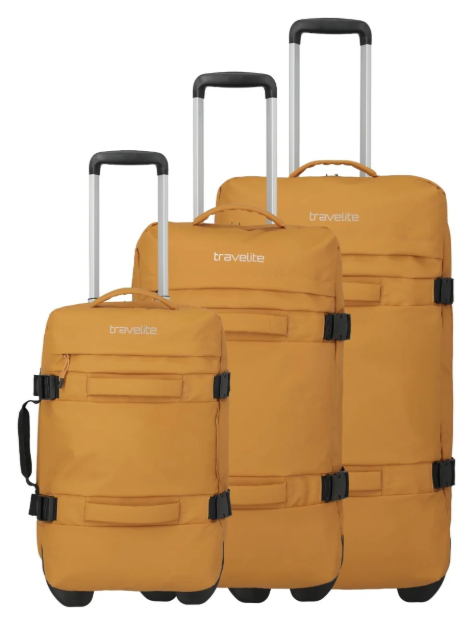 Obrázok z Travelite Bolonia Wheeled Duffle S,M,L Yellow S: 35 l / M: 50 l / L: 75 L