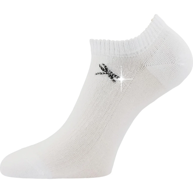 Obrázok z LONKA Ponožky dámské elegantní FLITANA 01 s kamínky BÍLÉ (3 páry)