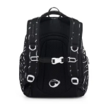 Obrázok z Bagmaster NOMAD 25 A studentský batoh – černo-bílý Černá 30 l
