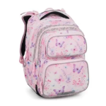 Obrázok z Bagmaster DOPI 25 A malý školní set pro prvňáčky – motýlci Růžová 23 l