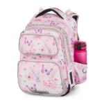 Obrázok z Bagmaster DOPI 25 A malý školní set pro prvňáčky – motýlci Růžová 23 l