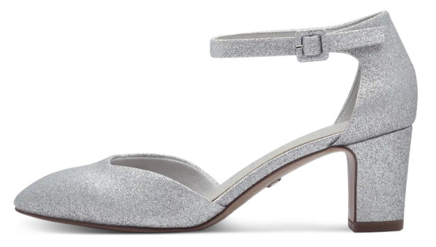 Obrázok z Tamaris 1-24432-41-919 Dámske sandále na podpätku silver