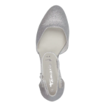 Obrázok z Tamaris 1-24432-41-919 Dámske sandále na podpätku silver