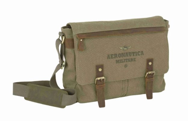 Obrázok z Taška messenger Aeronautica Militare Canvas AM-612-33 khaki 13 L