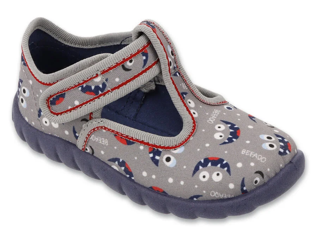 Obrázok z BEFADO 627P020 bačkorky FLEXI šedé přišerky