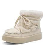 Obrázok z Tamaris 1-26802-47-418 Dámske zimné členkové topánky ivory