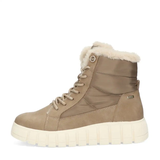 Obrázok z Tom Tailor 8490710015 Dámska zimná členková obuv beige