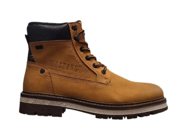 Obrázok z Mustang 15M0091001 Pánske zimné členkové topánky camel