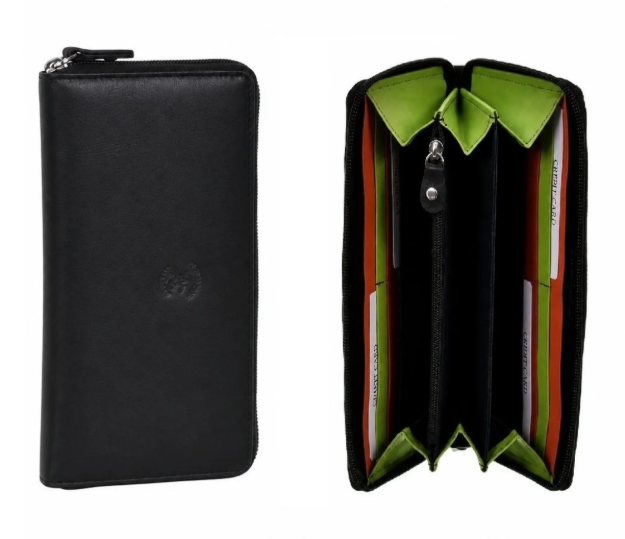 Obrázok z Dámská peněženka BHPC Colorfull zip - černá BH-2965-01 černá